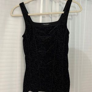 WHBM black velvet pattern sexy, never worn